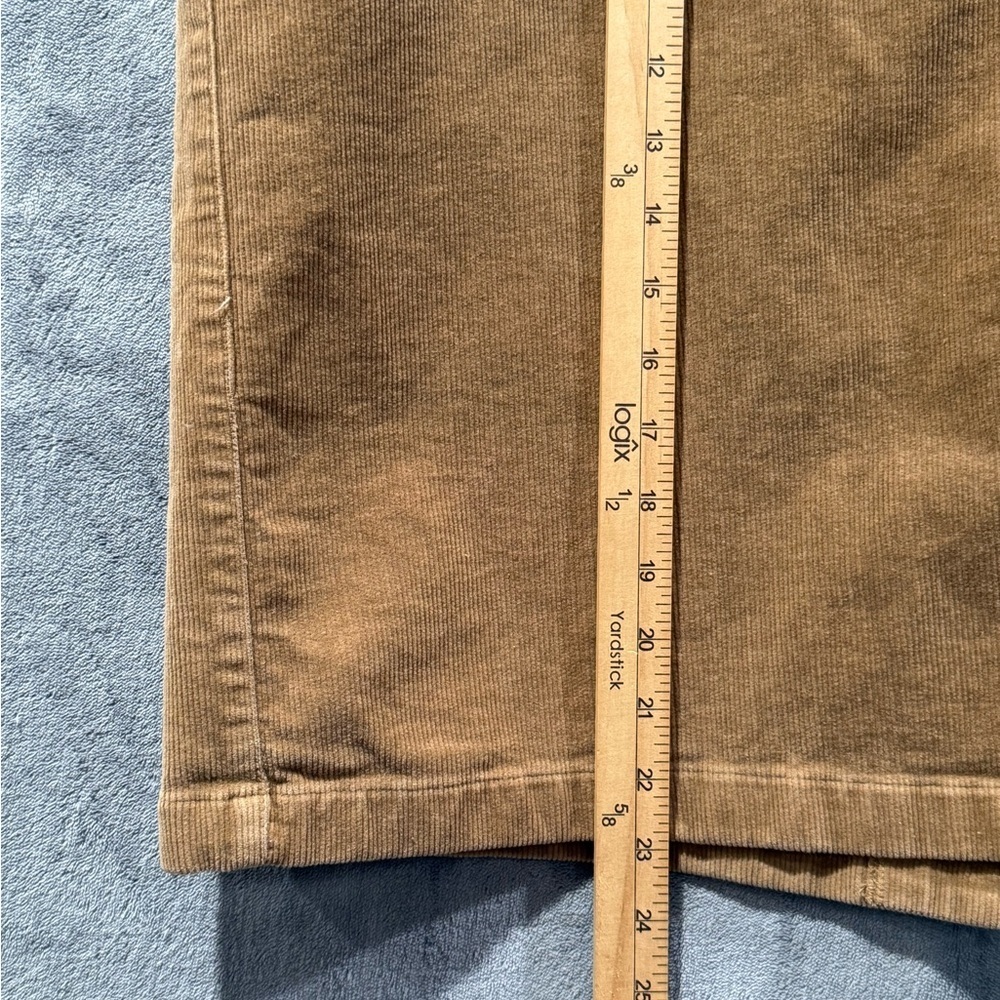 LL Bean Classic Fit Skirt Women’s Size 18 Tan Corduroy Hip Pocket Preppy - Picture 5 of 9